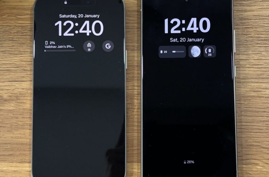 مقایسه نمایشگر S24 اولترا و آیفون 15 پرو مکس