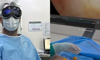 هدست ویژن پرو و جراحی