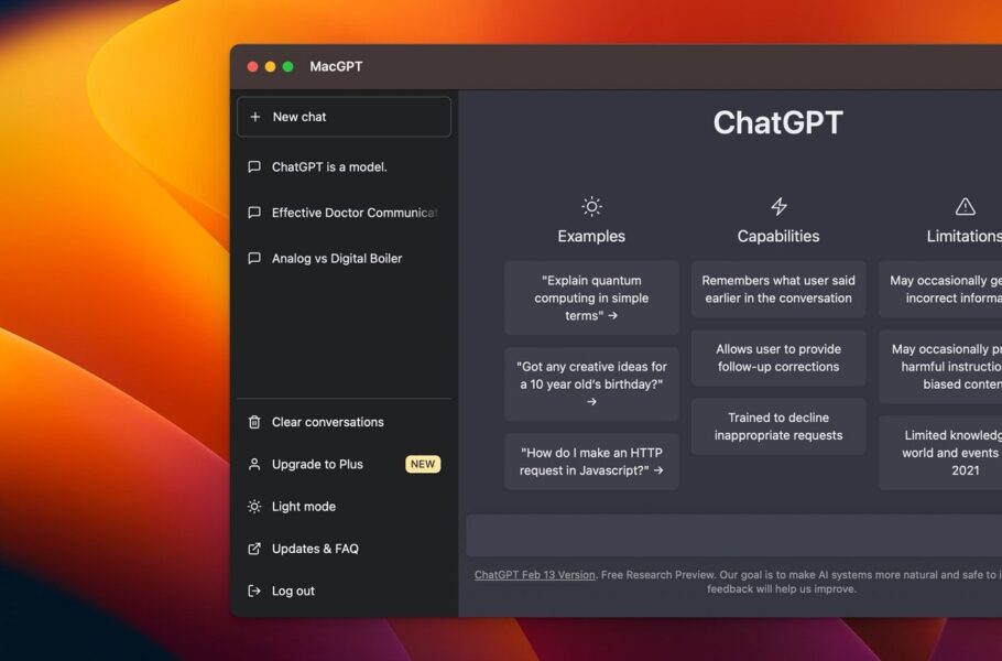 ChatGPT نسخه مک