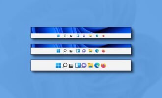 ویندوز 11 قسمت Taskbar