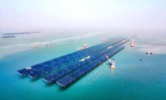بزرگ‌ترین مزرعه خورشیدی دریایی چین