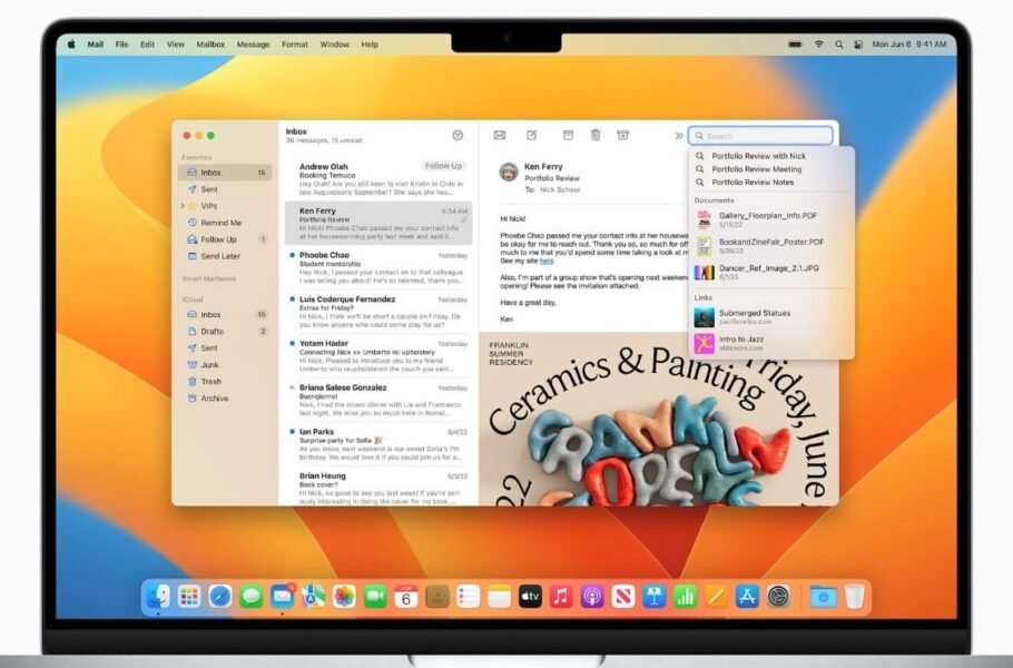 برنامه Mail