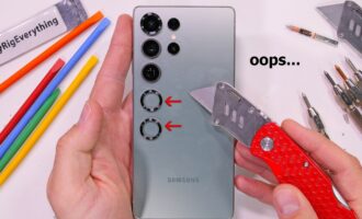 تست مقاومت گلکسی S25 اولترا