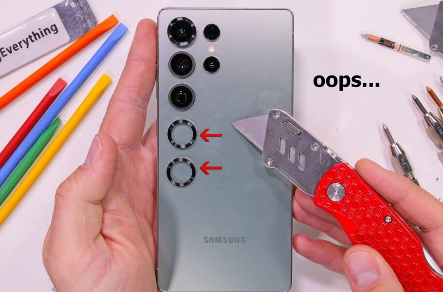 تست مقاومت گلکسی S25 اولترا